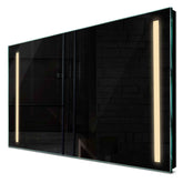 Specchio LED Rettangolare | Controllo tramite interruttore a muro | Luce bianca calda - Reyze Serie Salono Modello 5